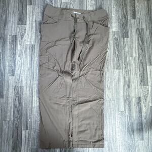 Columbia Omni-Shield Pants Women’s 14 Regular Brown Convertible Zip Cargo